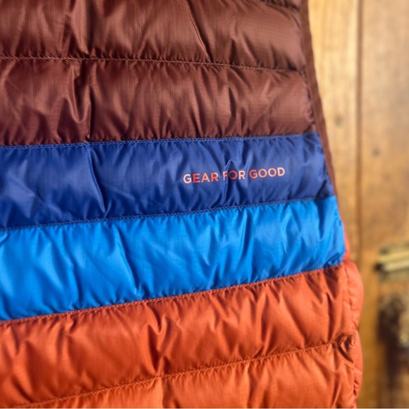 NWT Cotipaxi Fuego Down Puffy Vest in Chestnut and Spice Men’s Large - Picture 6 of 8